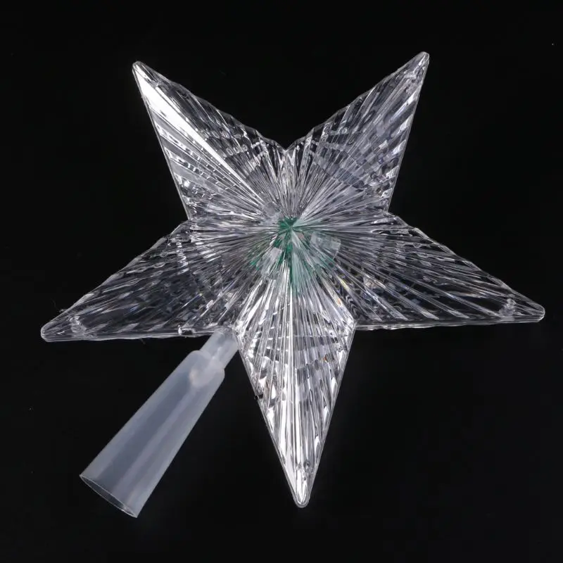 

Color Changing Xmas Christmas Tree Topper Star Light Party LED Lamp Decoration