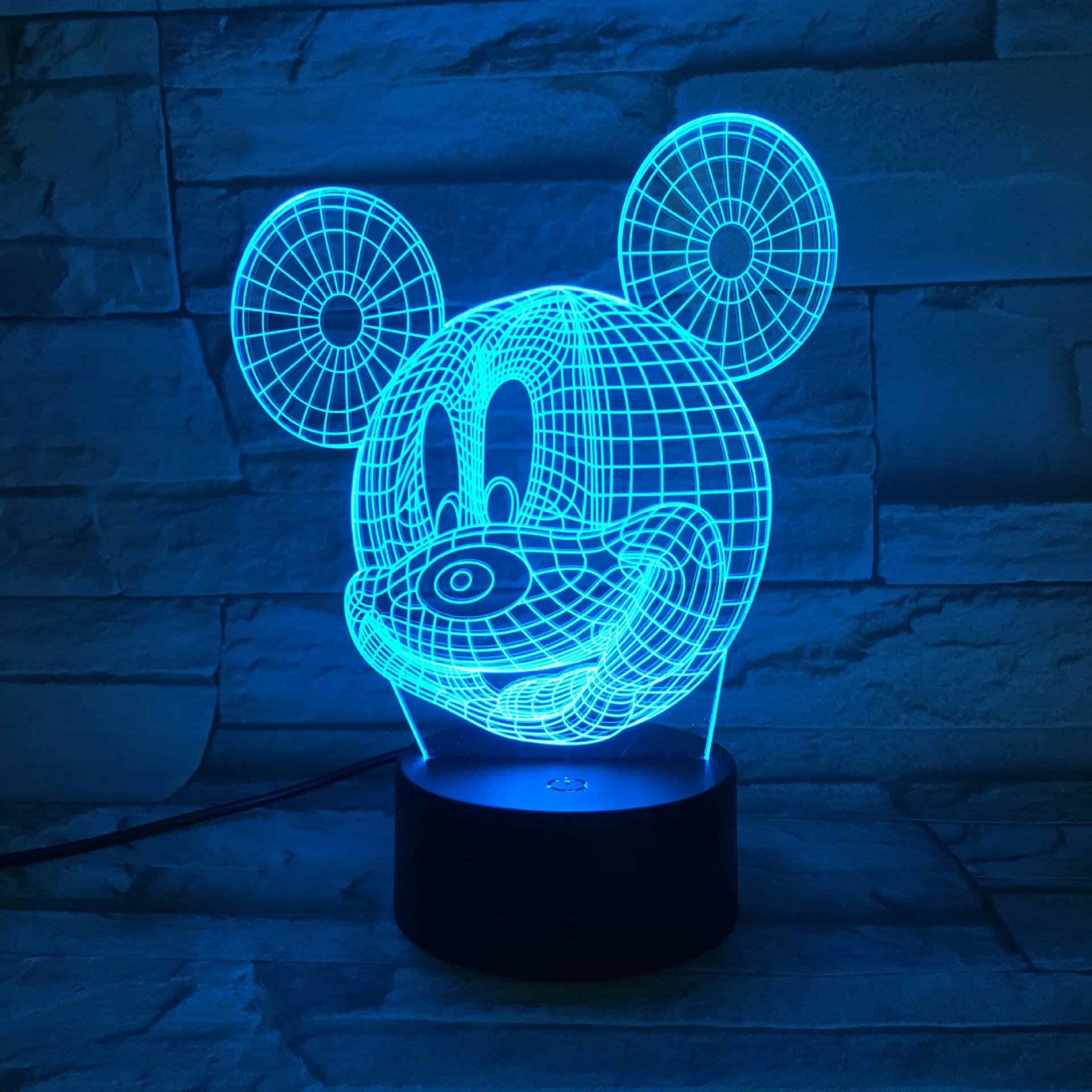 

2017 Foreign Trade Mouse 3D Colorful Visual Lamp Touch Control LED Light Creative Gifts Small Night Lamp 3D Lamp