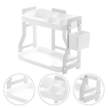 

Double Layer Storage Rack Household Sundry Holder Desktop Cosmetic Storage Shelf