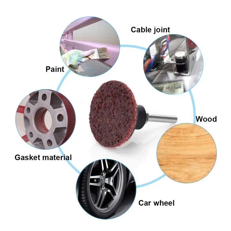 2-дюймовый Roloc быстрой смены дисков с 1/4 дюймов держатель, зачистка поверхности диски для шлифовательная резка поверхности полосы для измельчения польский