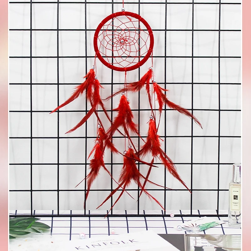 Ловец снов ручной работы перо Ловец снов украшение комнаты Шарм Ловцы снов Настенный декор детский подарок