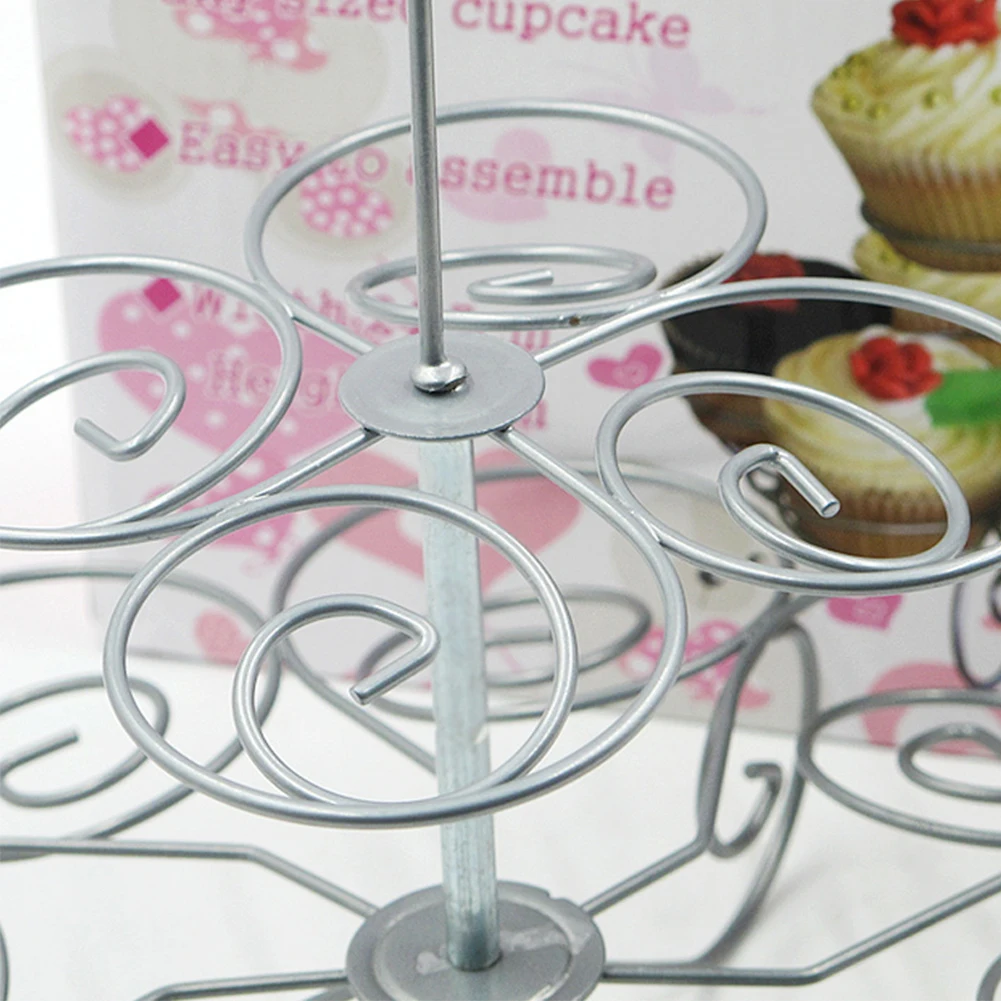 For Birthdays Party Wedding Home Display Holder Cupcake Pan Tier Desktop Round Stacked Support Cake Stand Multilayer