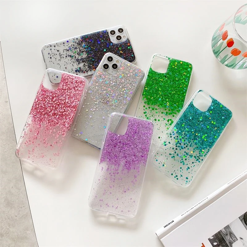 Блестящий силиконовый чехол для телефона Huawei P40pro P30 P20 Lite P10 huawei Mate 30 20X 20 Pro Enjoy 9P
