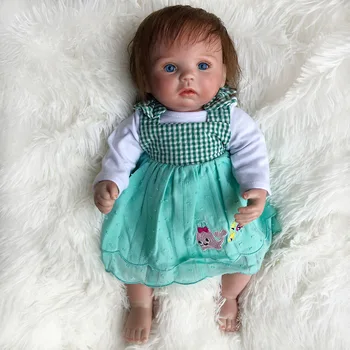 

15 Inch Vinyl Reborn Baby Doll Kids Accompany Present Lifelike Newborn Girl Babe Adorable Gift Toys for Girls 2020 New Design