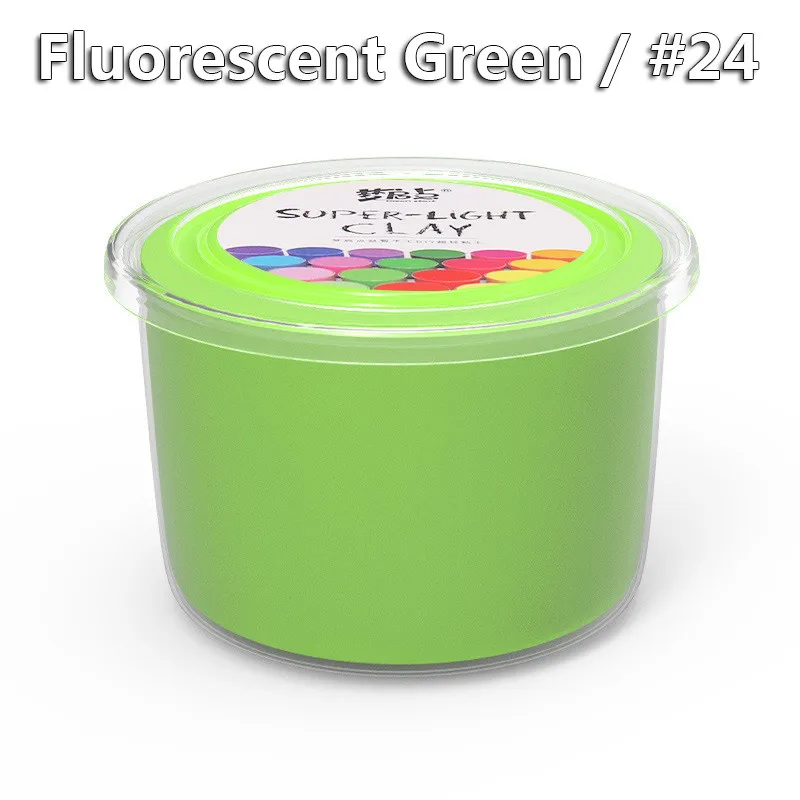 100g Clay toy 24 100 г/кор. Сделай Сам слизи мягкая глина Пластилин слизи полимер художественная модель светильник Пластилин Лепка Пластилин Развивающие игрушки для детей - Цвет: 100g Clay toy 24