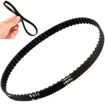 

1PC 150XL037 Black Timing Belt 10mm 75 Cogged Rubber Geared Positive Drive Belt Smooth Transmission Belts