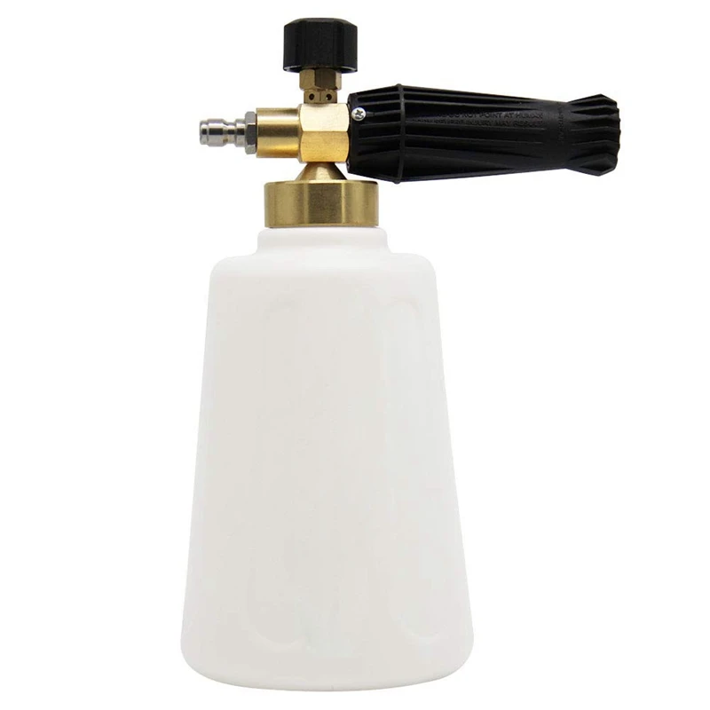 

2L Snow Foam Lance With 1/4 Quick Connector Foam Cannon Pressure Washer Jet Wash Quick Release Adjustable 67 Oz Capacity Bottle