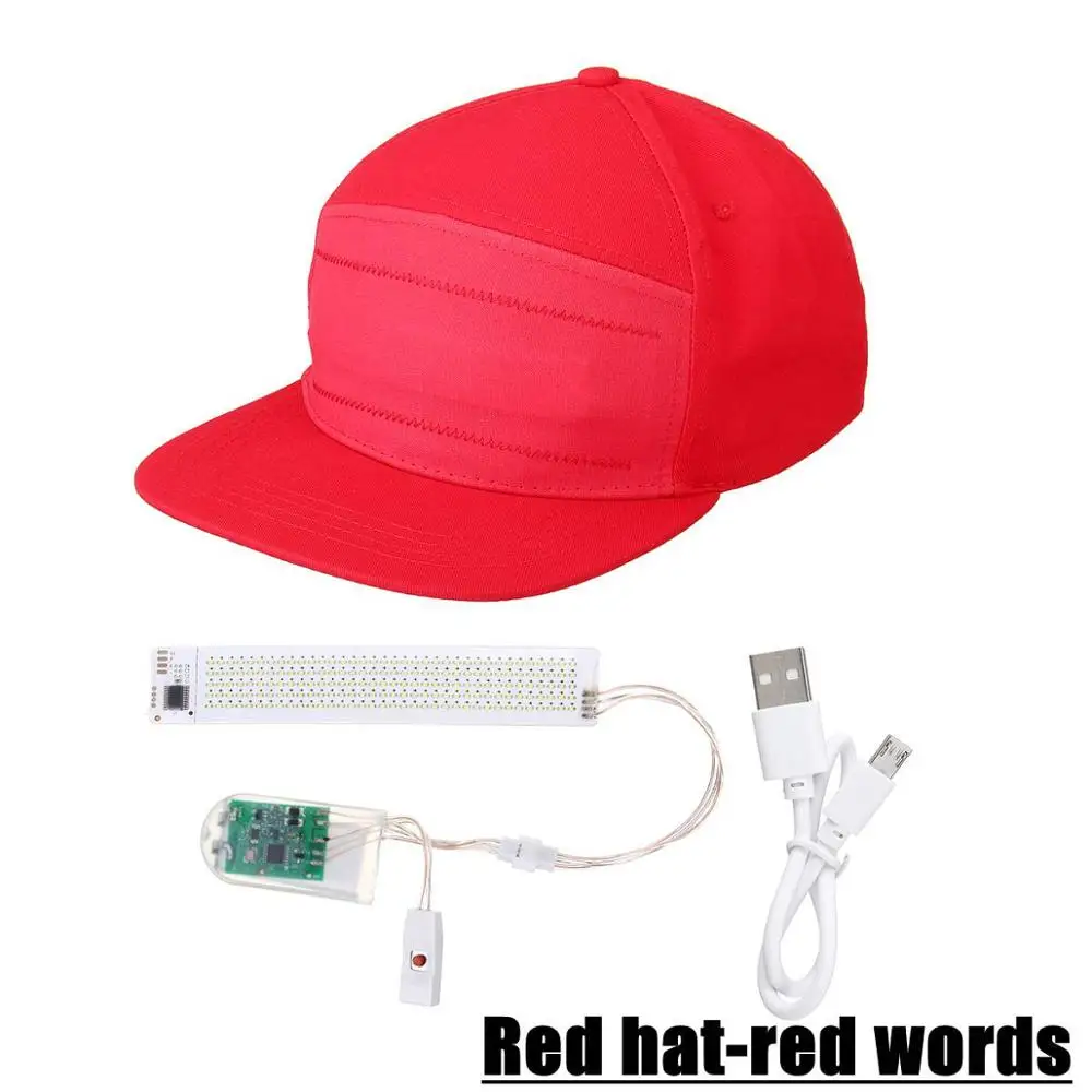 Red Светодиодный светящийся светильник со шляпой, кепка, вечерние, спортивные, фонарик для путешествий, бейсбол, гольф, хип-хоп, светящееся шоу, Декор, шляпа - Цвет: Red