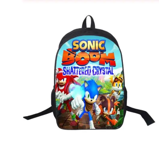 Picture color 16 дюймов школьные сумки moive Sonic рюкзак boom для студентов школьная сумка для девочек мальчиков рюкзак mochilas индивидуальный заказ - Цвет: Picture color