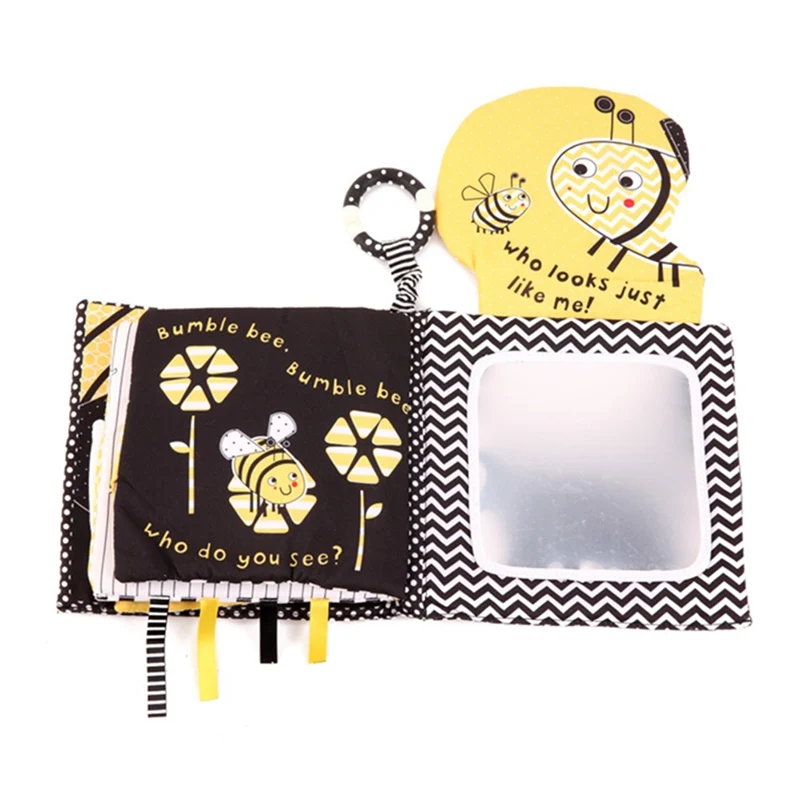 

Infant Baby Books Cloth Book Animal Pattern Baby Soft Activity Crinkle Cloth Books Educational Learning Toys
