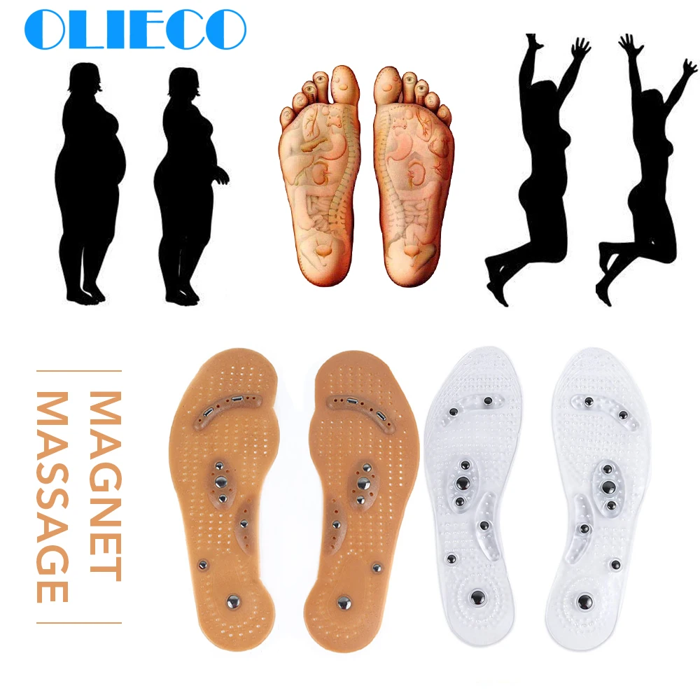OLIECO Магнитная терапия Магнит массажные стельки для мужчин/женщин обуви удобные колодки Высокое качество 1 пара/2 шт Новинка