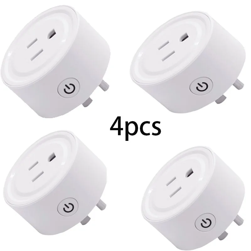 4PCS EWeLink 1/2/3/4 шт. Универсальный мини смарт-разъем Wi-Fi розетка Мощность розетка переключатель работает с Amazon Alexa/Google Home Дистанционное свяжитесь с нами - Комплект: 4PCS