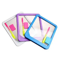 Tablero de escritura de acrílico LED fluorescente electrónico con bolígrafo resaltador, juguetes de dibujo, herramienta de pintura, pizarra blanca educativa para bebés