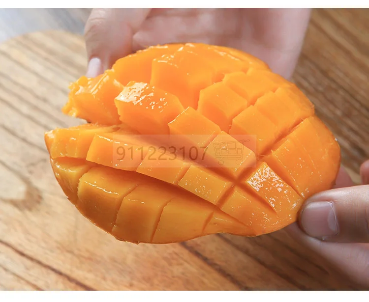 New Fruit and Vegetable Mango Cutting Tools Stainless Steel Fruit Separator Cut Mango Knife Slicer Kitchen Tools Avocado