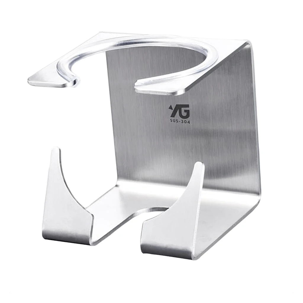 Self-adhesive Wall Mount Bathroom Shaver Stainless Steel Holder Rack Stand