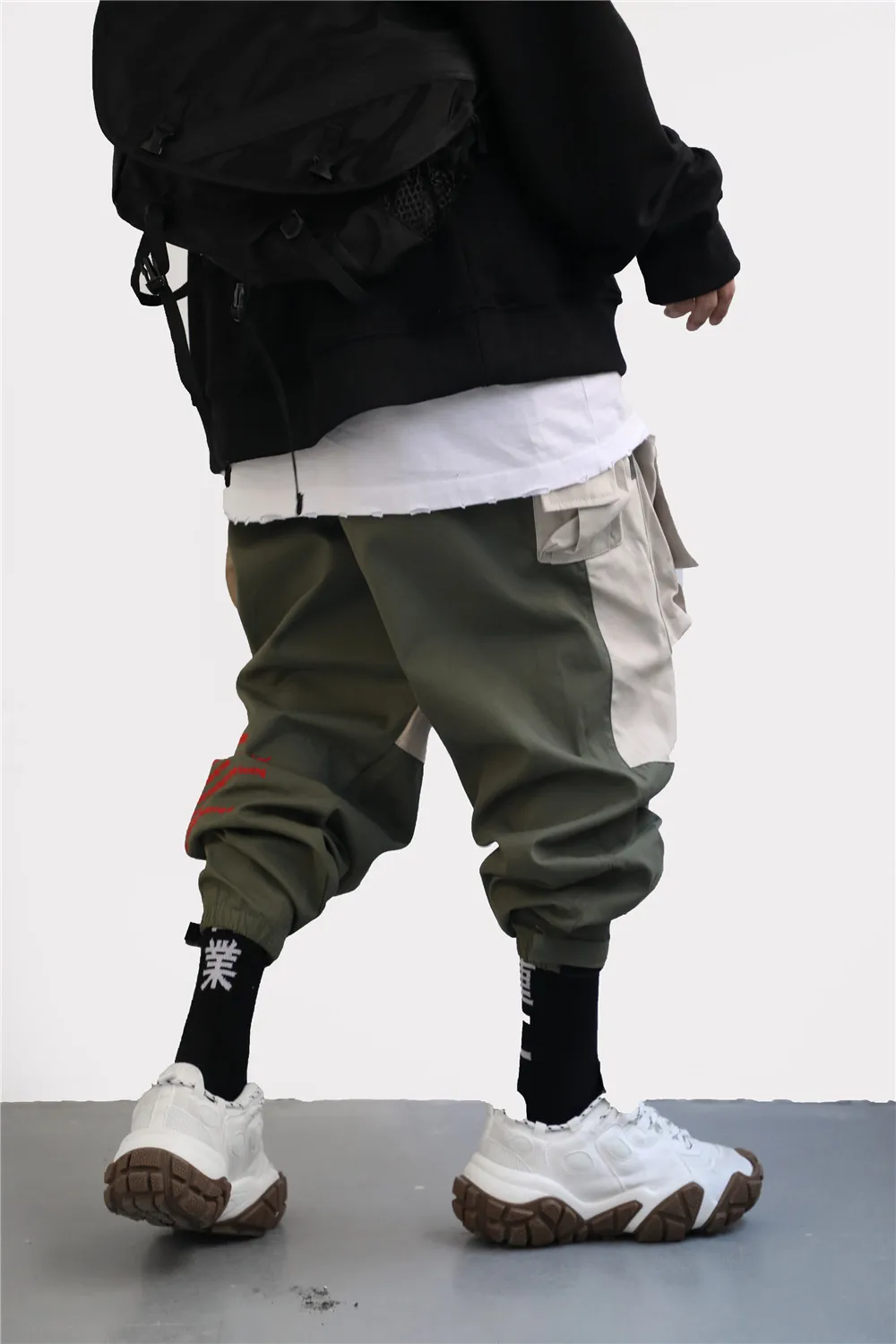 baggy cargo pants Japanese Streetwear Muti-Pockets Techwear Cargo Pants for Men khaki cargo pants