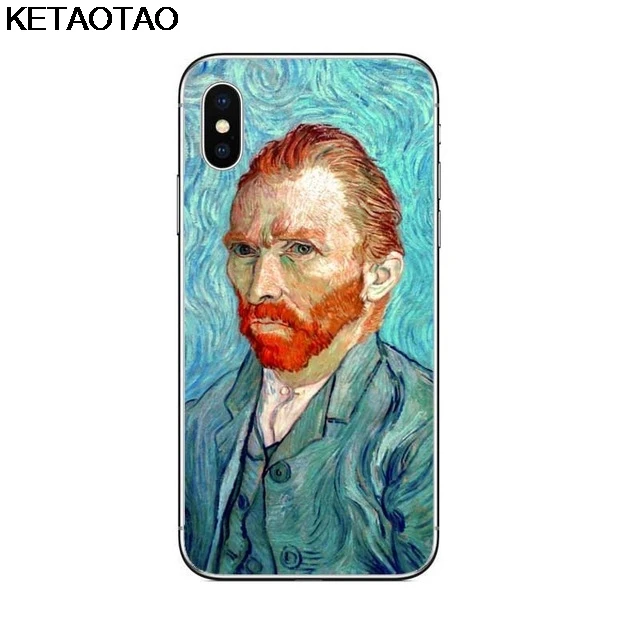 KETAOTAO Ван Гог чехол для телефона s для iPhone 4S SE 5C 5S 6S 7 8 Plus X XS XR 11 Pro для samsung чехол из мягкого ТПУ резины силикона - Цвет: Слоновая кость