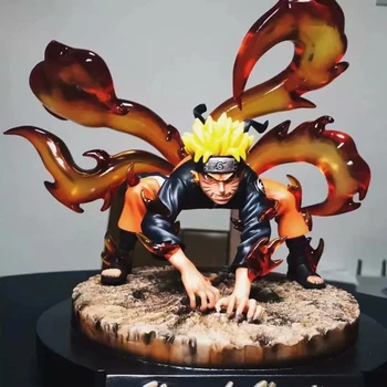 

Anime Naruto Model LS GK Whirlpool Naruto Nine Tails Fairy Mode Naruto Statue Boxed Hand Office Decoration