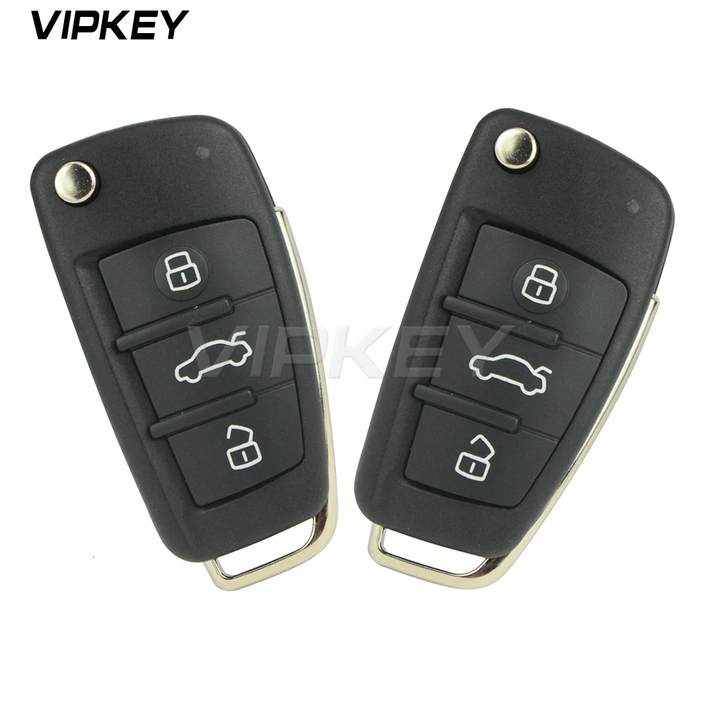 Remotekey 2 шт. 8P0 837 220 D 3 кнопки дистанционного ключа для Audi A4 2004 2005 2006 2007 2008 Удаленное Корпус для автомобильного ключа