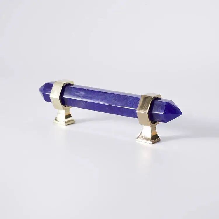 Натуральный кристалл ручки ручка шкафа Ручка комода ручки для ящиков фурнитура для кухонной мебели - Цвет: C -1585