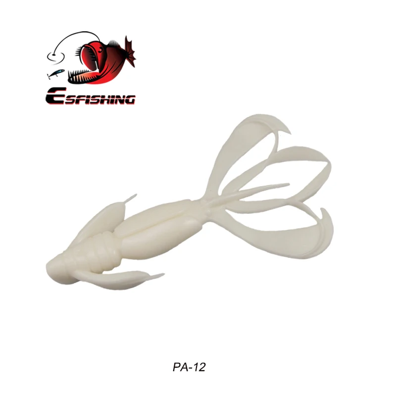 Рыболовные приманки Esfishing, мягкие большие силиконовые приманки Pesca Crazy Flapper, 11 см, 11,5 г, 5 шт., воблеры для ловли карпа для рыбалки - Цвет: PA12