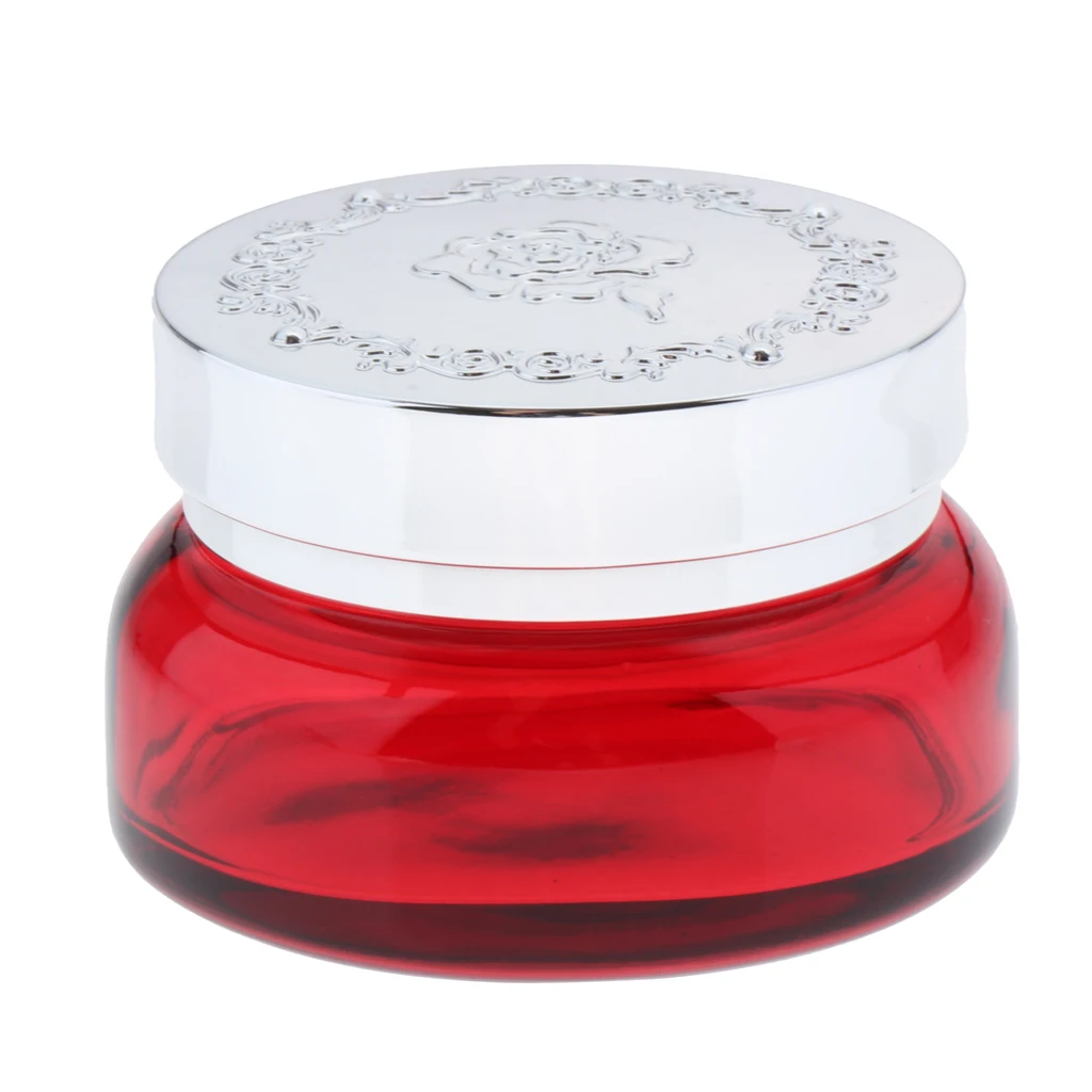 Silver 30g 1 шт. 30 г/50 г пустой круглый стеклянный баночки для косметических стаканчики для макияжа Бальзамы для губ кремы для лица контейнер для образца масла, серебристый золотой - Цвет: Silver 30g