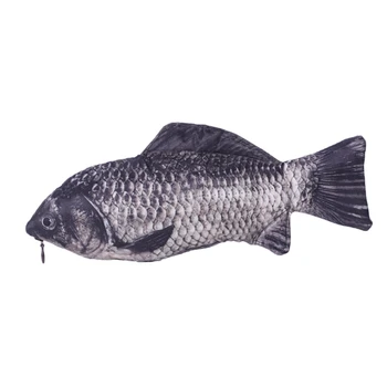 

Real Fish-like Zipper Pencil Case Bag Funny Freshwater Fish Pen & Make-up Pouch