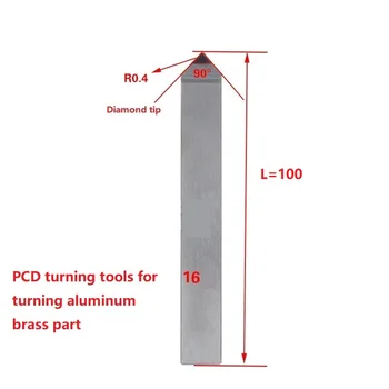 

Diamond tool lathe PCD middle Internal turning cutter cnc insert wood carbide Blade cutter for turning aluminum brass part