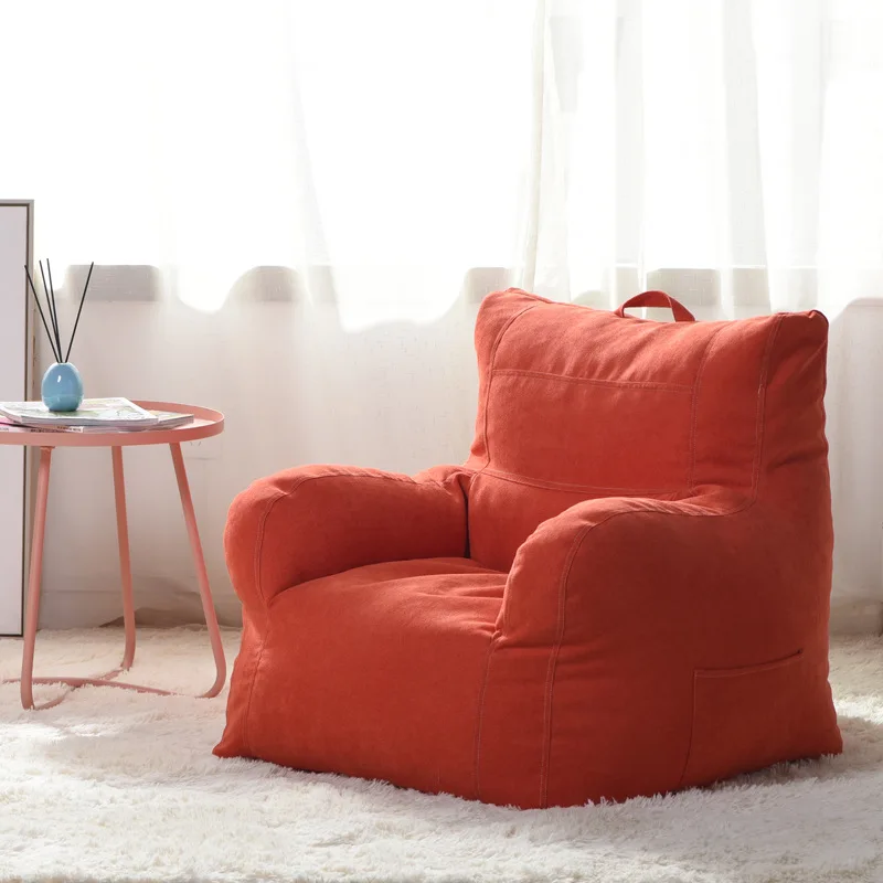 Bean сумка чехол на стул сидение шезлонг Beanbag диван мебель для гостиной без наполнителей ленивые стулья мешок бобов диван кровать Pouf Puff