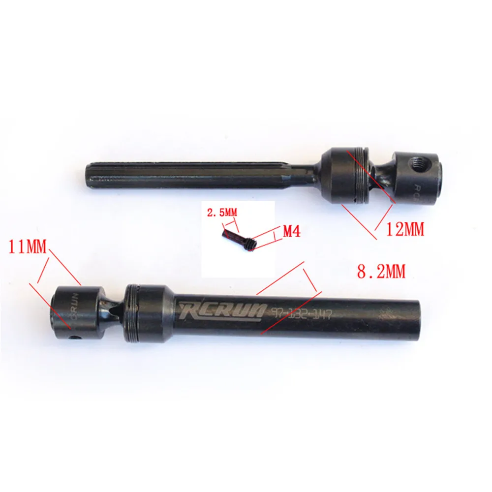 2 x Steel Universal Drive Shaft 110~140mm For RC Crawlers AXIAL SCX10 D90 4WD