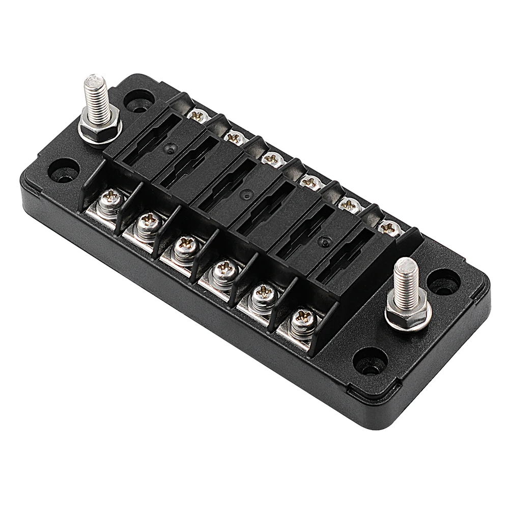 12-32V 6 Way Blade держатель предохранителя коробка Авто Блок Чехол с винтовой гайкой терминал для автомобиля грузовик Морская Лодка, дом на колесах