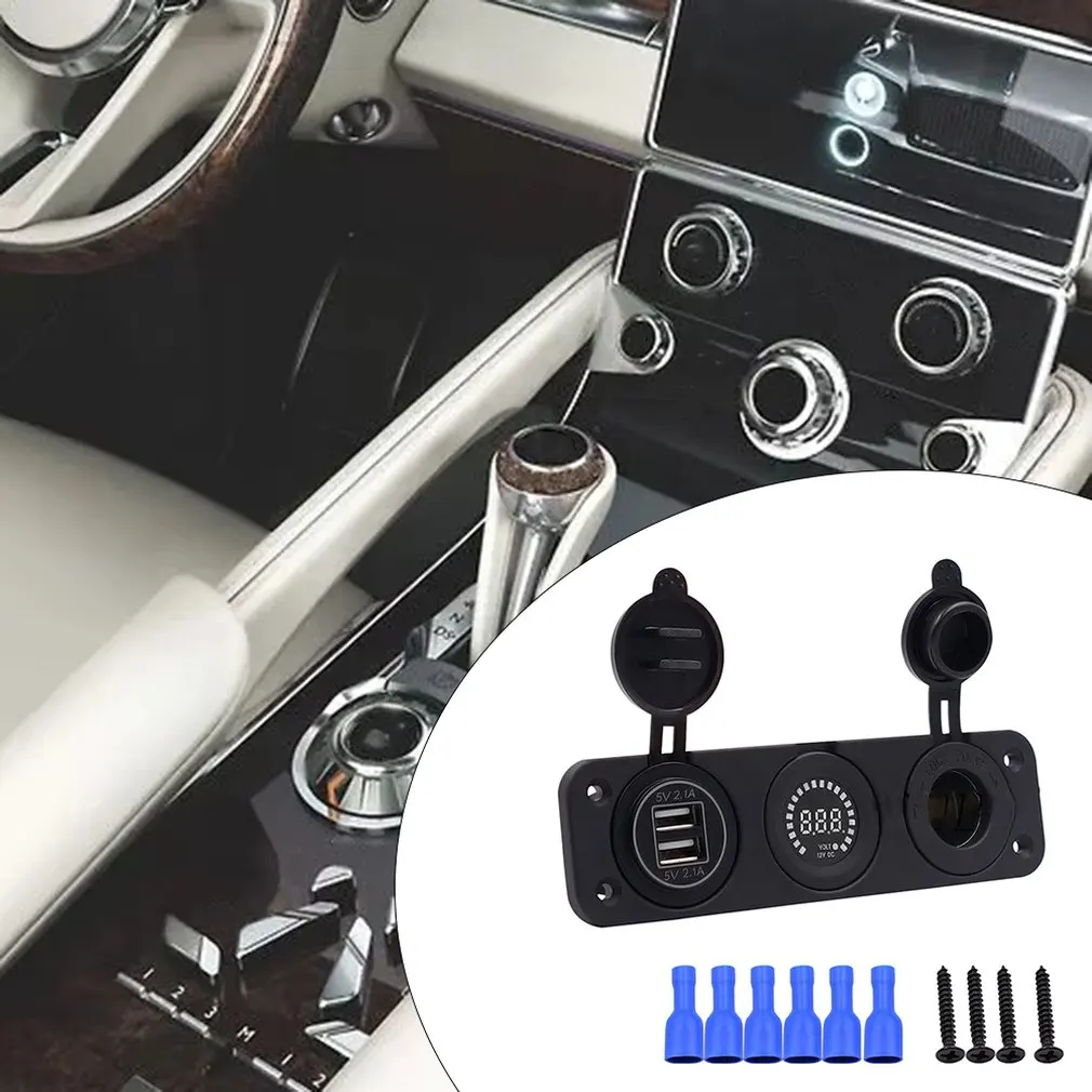 CS-489C3 Автомобиль Мотоцикл Мощность Порты и разъёмы USB адаптер 12 V/24 V пробки прикуривателя автомобиля аксессуары