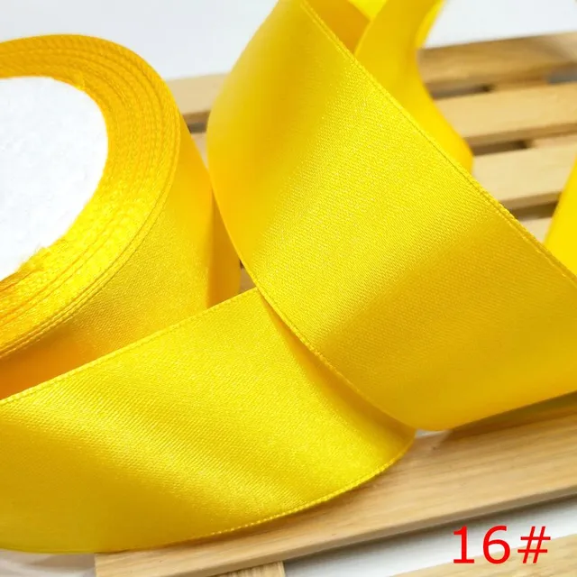 HL 5 meters 15/20/25/40/50mm  Solid Color Satin Ribbons Wedding Decorative Gift Box Wrapping Belt DIY Crafts 16