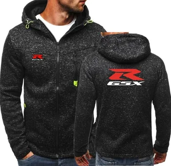 

New Men's Fleece Zipper Motocross Jacket Motorcycle Cycling Hooded Outdoor Cardigan Hoodies Tracksuit Sweatshirt Hoody