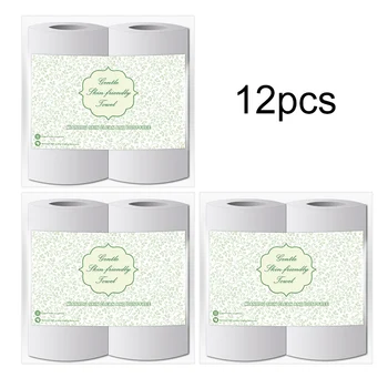 

12 Rolls Toilet Paper Tissue 4 Layers White Soft Skin-Friendly for Bathroom Home ALI88