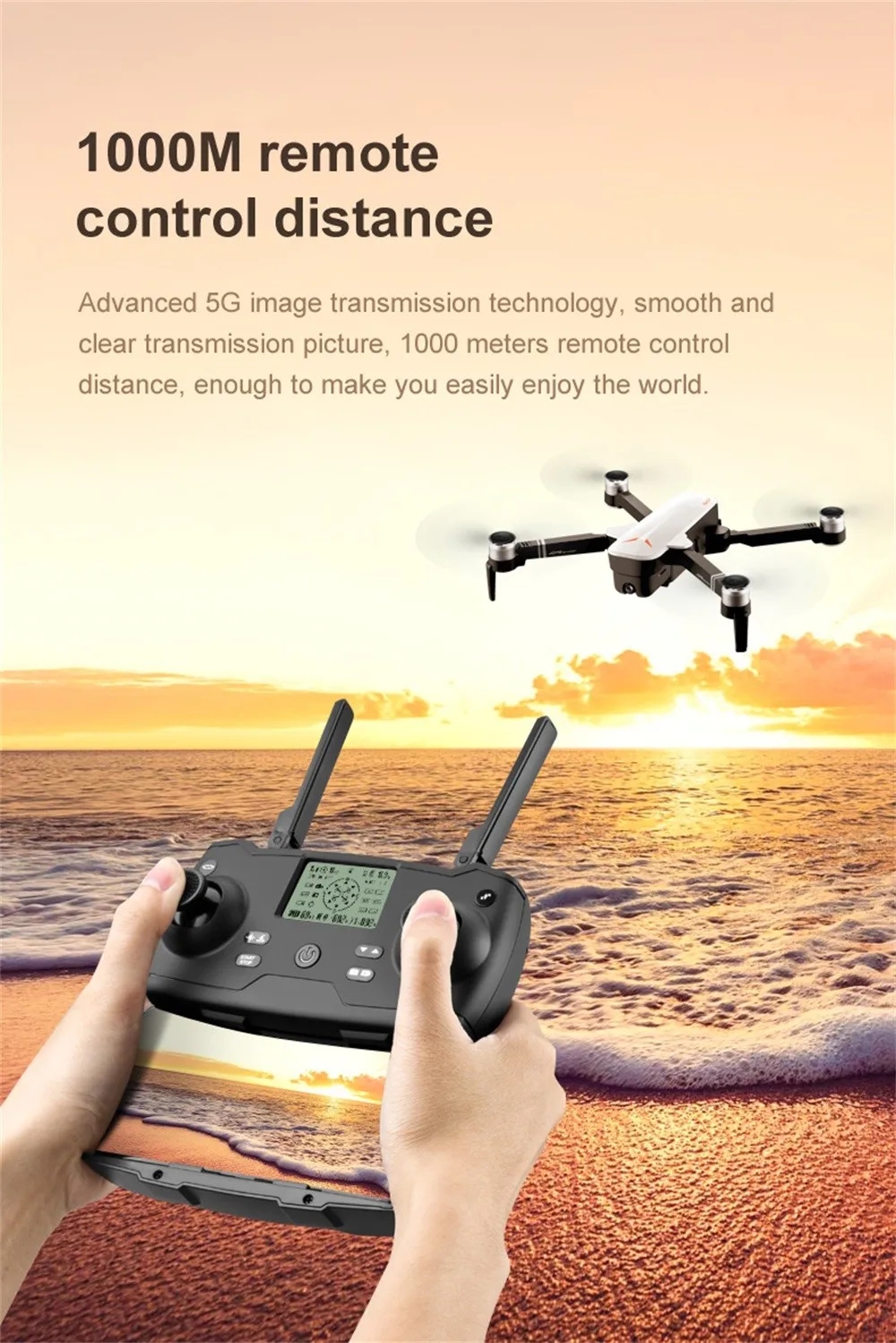 Дрон 5G wifi FPV с камерой 4K 12MP бесщеточный селфи складной gps/оптический поток позиционирования Hover RC Квадрокоптер RTF