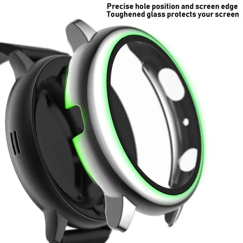 

Protective Shell Suitable For Samsung Galaxy Watch Active2 Electroplating All-inclusive PC Protective Shell Tempered Film 40mm