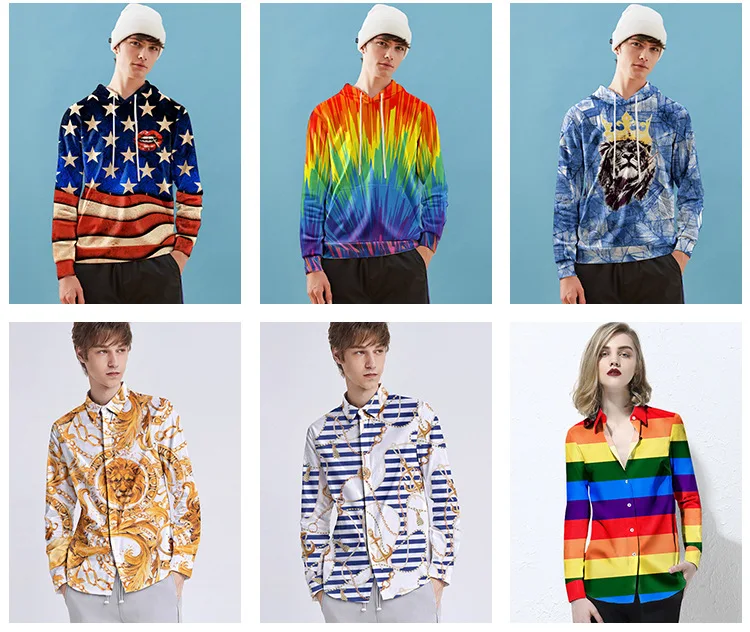Factory Clothing New Style Hand-Painted Pattern Pullover Hoody Printed Plans to Sample Small Batch Production Customizable