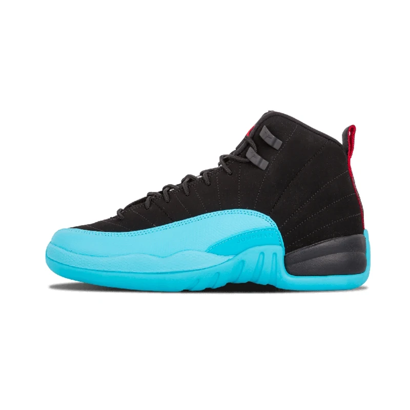GAMMA BLUE Jordan Ретро 12 красные баскетбольные кроссовки aj12 Bulls Michigan университетский синий колледж ОВО белый темно серый мужские спортивные кроссовки - Цвет: GAMMA BLUE
