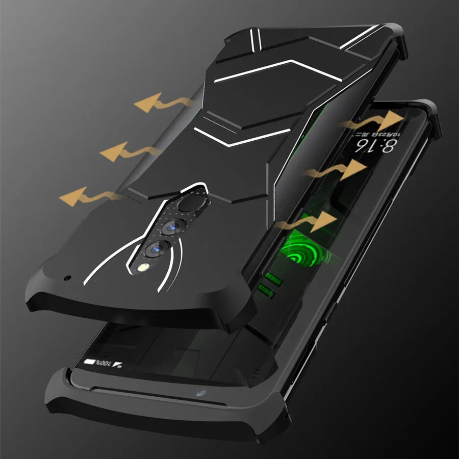 Алюминиевый металлический чехол для Xiaomi Mi Black Shark Helo BlackShark ударопрочный Магнитный чехол для задней панели для Xiaomi Mi 9 Тонкий чехол пантера