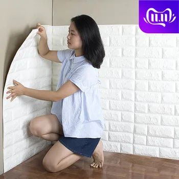 

3d Solid Wall Stickers Creative Imitation Brick Bedroom Decor Self-adhesive Wallpaper for Living Room Kitchen TV Backdrop Decor