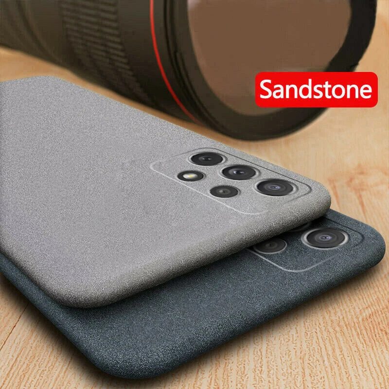 Sandstone Solid Plain Matte Silicone Phone Case For Samsung A52 A72 5G A82 S21 Ultra S20 FE A31 A51 A71 Note 20 Ultra Back Cover