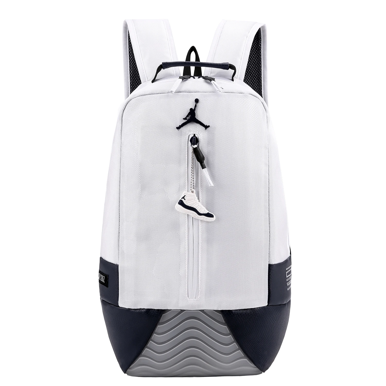 aj11heibai Мужской баскетбольный рюкзак Nike Air Jordan, Большая вместительная спортивная сумка, водонепроницаемые спортивные сумки для женщин - Color: aj11heibai