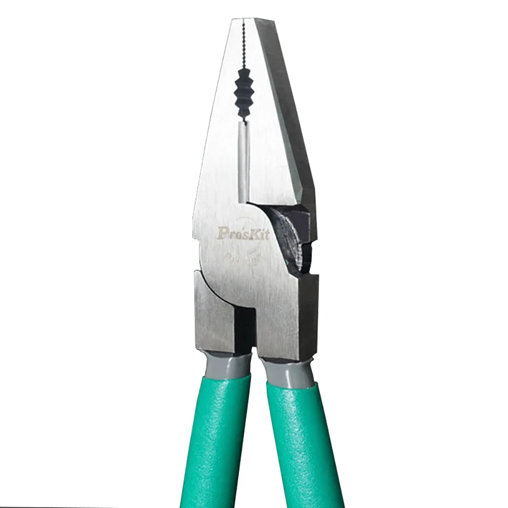 Pro'sKit PM-921 8" Labor-Saving Leverage Steel Wire Pliers Multifunctional labor-saving multi tooth electric cable pliers