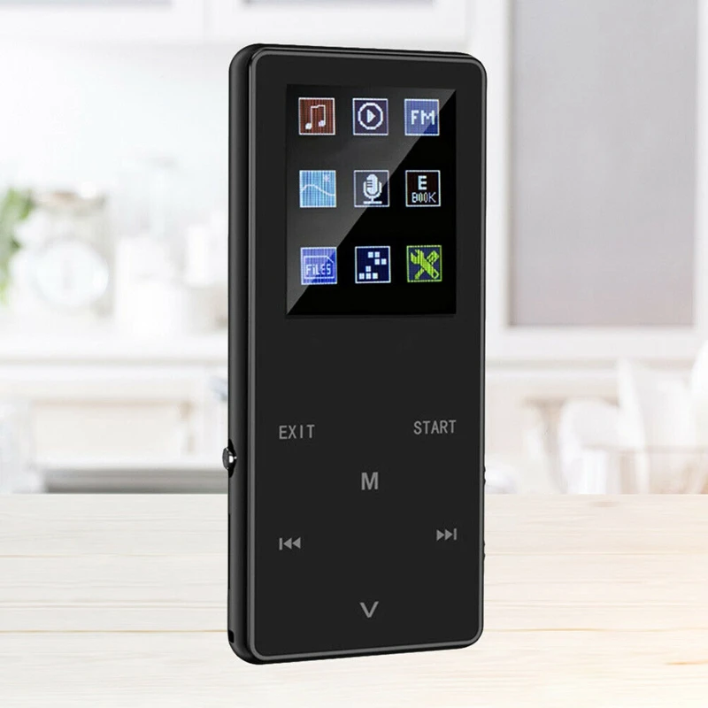 K1 1.8Inch Ultra Thin OLED Display Color Screen Rechargeable Bluetooth Zinc Alloy MP4 Player Multilanguage Digital Lossless HIFI