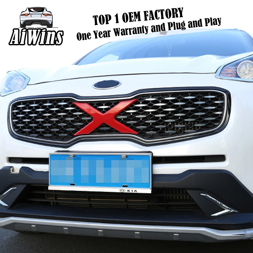 

TOP QUALITY FRONT RACING GRILL GRILLE CAR STYLING fit for NEW kia SPORTAGE KX5 2016 2017 FRONT GRILL RACING GRILL with free ship