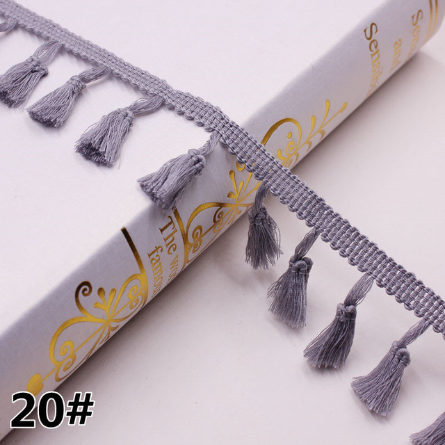 Cotton Fringe 5/10Yards 4.0cm Lace Tassel Trimming Colorful Ribbon Garment Sewing Accessory Curtain Decorative