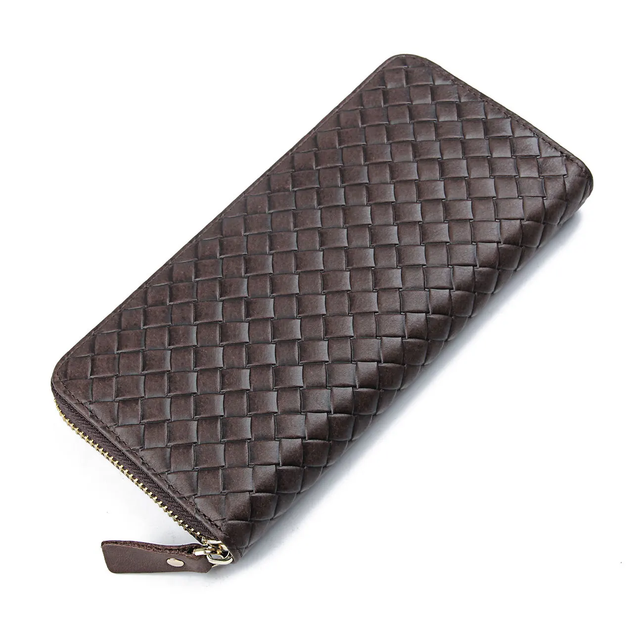 

Luxury Real Cow Leather Cellphone Purse Slim Men Zipper Wallets Money Bag Genuine Leather Unisex Long Women Card Holder Wallet