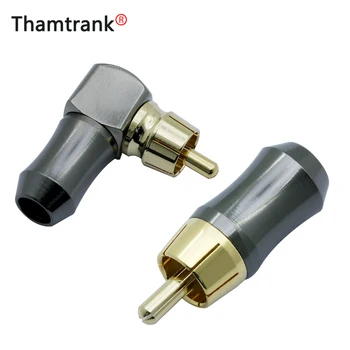 

100pcs/lot RCA Male Plug Gold Plated Straight / Right Angle RCA Connector Audio Speaker Cable Plug Adapter Wholesales