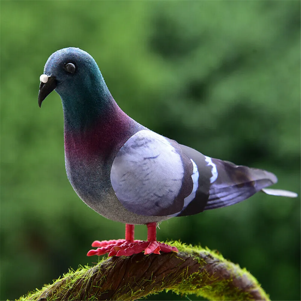 Simulation Decorative Foam Pigeon Model Fake Artificial Imitation Bird Garden Ornament Wedding Decoration Home | Дом и сад